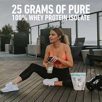 Isopure Low Carb 100% Pure Whey Isolate Protein Powder, Lactose Free, Gluten Free, With Vitamins, Dark Chocolate, 25g Protein Per Serving, 1 Lb, 14 Servings