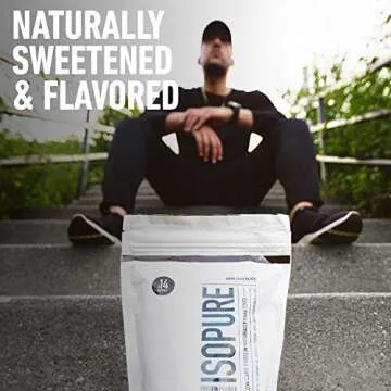 Isopure Low Carb 100% Pure Whey Isolate Protein Powder, Lactose Free, Gluten Free, With Vitamins, Dark Chocolate, 25g Protein Per Serving, 1 Lb, 14 Servings