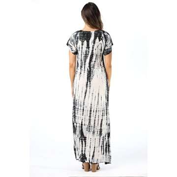Stylish Riviera Sun Casual Maxi Dress with Unique Tie-Dye
