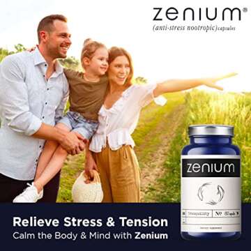 Zenium - Ultimate Natural Relief for Stress & Anxiety, 60 Capsules