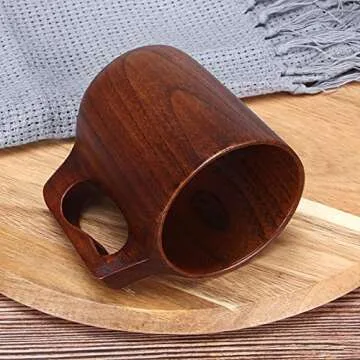 Unique Handmade Wooden Mug | Rustic Coffee and Tea Cup