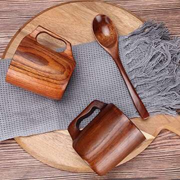 Unique Handmade Wooden Mug | Rustic Coffee and Tea Cup