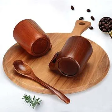 Unique Handmade Wooden Mug | Rustic Coffee and Tea Cup