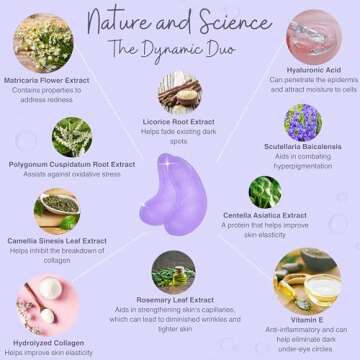 Simply4Me Under Eye Masks (20 Pairs) Collagen & Hyaluronic Acid - Reduce Wrinkles, Dark Circles, Puffy Eyes, Bags, Anti Aging Patches & Face Moisturizer Sensitive Skin Safe- Mothers Day