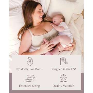 Kindred Bravely Sublime Wireless Busty Sleep Pumping Bra | Seamless Pumping & Nursing Bra for E, F, G, H Cups (Black, Small-Busty)