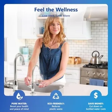 Express Water RO5DX Reverse Osmosis Filtration NSF Certified 5 Stage RO System with Faucet and Tank – Under Sink Water Plus 4 Filters – 50 GPD, 14 x 17 x 5, White