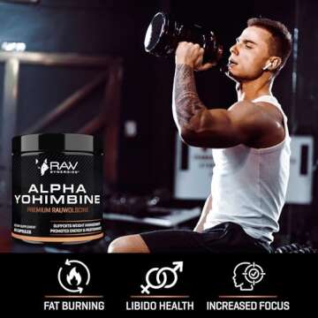 Alpha Yohimbine – Yohimbe Bark Fat Burner, Weight Loss Pills That Work Fast - 3rd Party Tested for Purity and Potency, 60 capsules by RAW Synergies