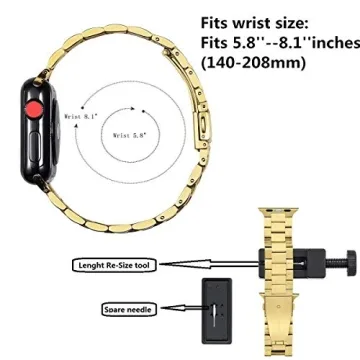 Luxury Libra Gemini Stainless Steel Apple Watch Band