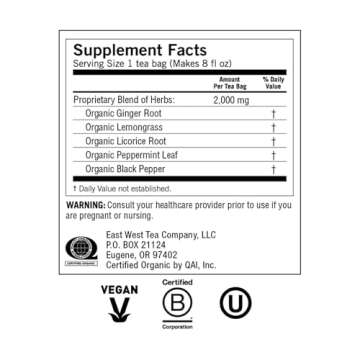 Yogi Tea Ginger: USDA Organic Herbal Blend for Wellness