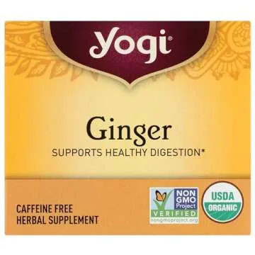 Yogi Tea Ginger: USDA Organic Herbal Blend for Wellness