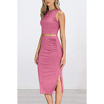 Chic PRETTYGARDEN Women's Summer Tank and Skirt Set