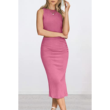 Chic PRETTYGARDEN Women's Summer Tank and Skirt Set