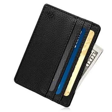 Fintie Slim Minimalist Front Pocket Wallet, RFID Blocking Credit Card Holder Card Cases with ID Wind...