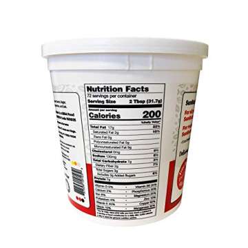 SunButter Creamy Sunflower Spread - Peanut Free, Vegan 10 lbs