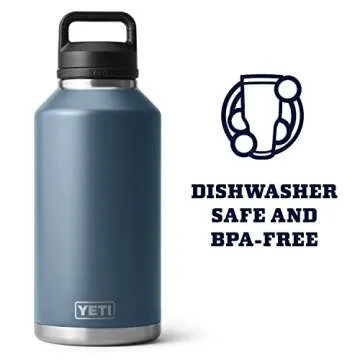 YETI Rambler 64 oz Bottle, Vacuum Insulated, Stainless Steel with Chug Cap, Nordic Blue