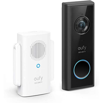 eufy Security, Wi-Fi Video Doorbell Kit, 1080p-Grade Resolution, 120-day Battery, No Monthly Fees, H...