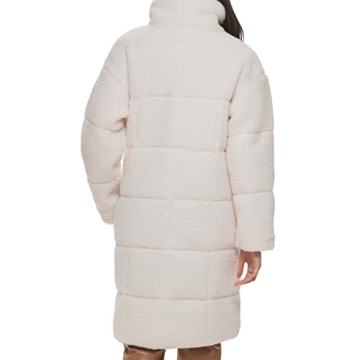Levi's Long Length Quilted Teddy Coat - Stylish Warmth