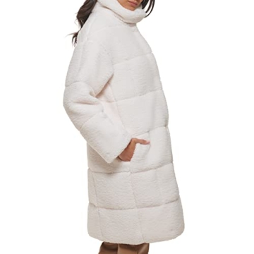 Levi's Long Length Quilted Teddy Coat - Stylish Warmth