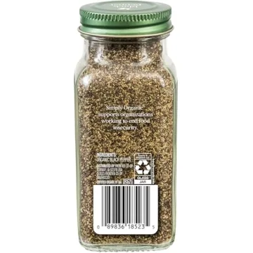 Simply Organic Ground Black Pepper Certified Organic Kosher