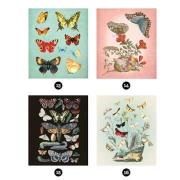 Brain Games - Sticker by Number - Vintage: Butterflies