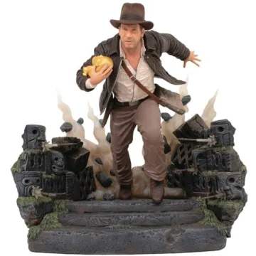Diamond Select Toys Indiana Jones and The Raiders of The Lost Ark: Escape with Idol Deluxe Gallery S...
