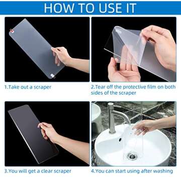 Patelai 2 Pcs Clear Cake Scraper Acrylic Cake Smoother Scraper Large Icing Frosting Buttercream Edge Smoother for Kitchen Baking DIY Decorating Mousse Butter Cream Pastry(9 Inch)