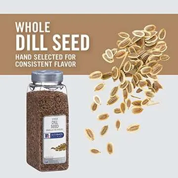 McCormick Culinary Whole Dill Seed, 15 oz Container for Cooking