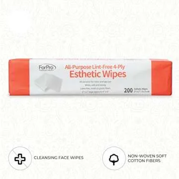 ForPro Lint-Free Esthetic Wipes for Salon Use, 200 Count