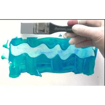 Barvotti 1-Inch Silicone Color Shaper Brush - Versatile Tool for Acrylic Painting and Textures