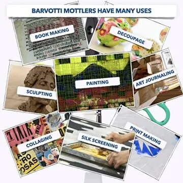 Barvotti 1-Inch Silicone Color Shaper Brush for Artists