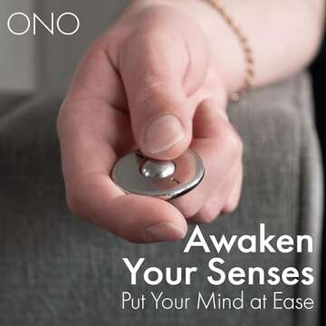 ONO Scroller- Handheld Fidget Toy for Adults | Help Relieve Stress, Anxiety, Tension | Promotes Focus, Clarity | Compact, Portable Design (Scroller Natural SS)