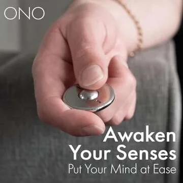 ONO Scroller- Handheld Fidget Toy for Adults | Help Relieve Stress, Anxiety, Tension | Promotes Focus, Clarity | Compact, Portable Design (Scroller Natural SS)