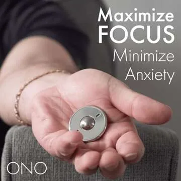 ONO Scroller- Handheld Fidget Toy for Adults | Help Relieve Stress, Anxiety, Tension | Promotes Focus, Clarity | Compact, Portable Design (Scroller Natural SS)