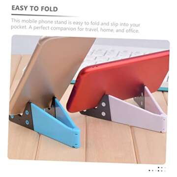 DOITOOL 8pcs V-Shaped Mobile Phone Holder Phone Holder Plane Lazy Phone Stand Converter Airplane Pho...