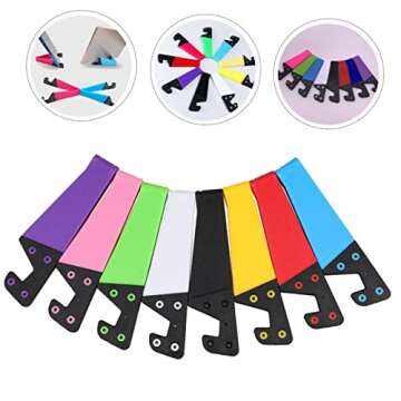 DOITOOL 8pcs V-Shaped Mobile Phone Holder Phone Holder Plane Lazy Phone Stand Converter Airplane Phone Mount Device The Call Dashboard Tablet Holder Stands Car Homeedge-Universal-