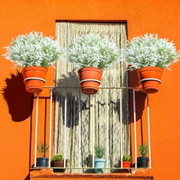 JIFTOK Lavender Flowers 24 Pcs Faux Plants for Decor