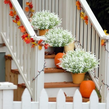 JIFTOK Lavender Flowers 24 Pcs Faux Plants for Decor