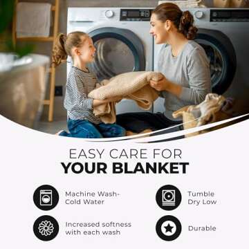 SUPERIOR Diamond Weave All-Season Cotton Blanket, Cover for Home, Couch, Bed, Soft, Warm Blankets, Boho Aesthetic, Comfy, Cozy, and Cute Covers, Decorative Bedding Essentials, Full/Queen, Black