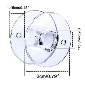 Colorful Sewing Bobbins for Brother & Singer Machines 25PC