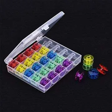 Colorful Sewing Bobbins for Brother & Singer Machines 25PC
