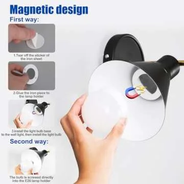 Stylish Bailoch Rechargeable Wall Sconces Set for Home