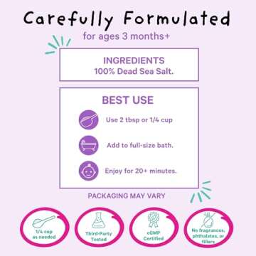 Pink Stork Baby Bath Flakes 16 oz - Magnesium Bath Salts