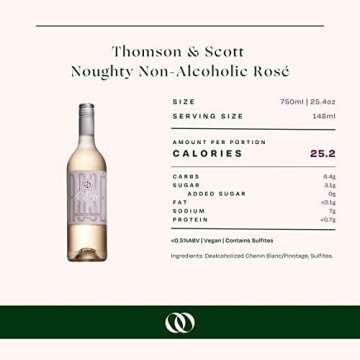 Thomson & Scott Noughty Non-Alcoholic Rose Wine 750ml