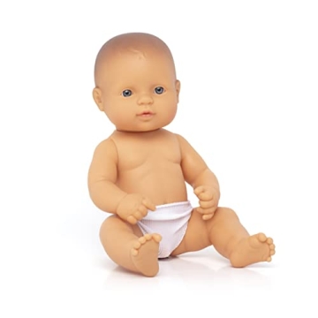 Miniland Anatomical Doll 12 5/8'' Caucasian Boy - Educational Toy, Durable & Inclusive!