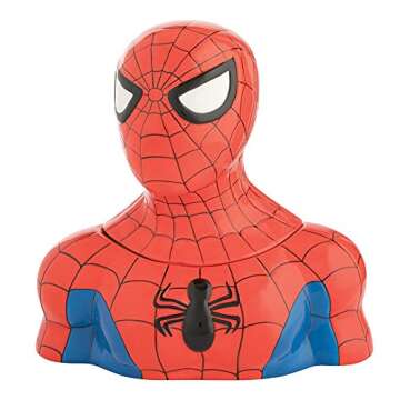 Vandor Marvel Spider-Man Sculpted Ceramic Cookie Jar - Perfect Gift for All Ages
