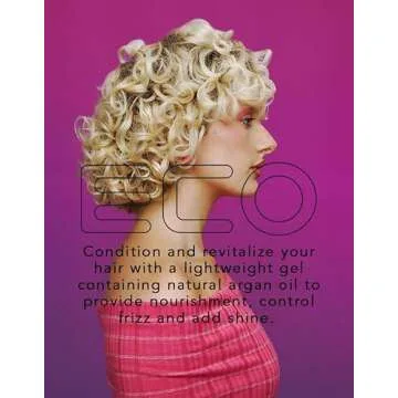 Eco Style Ecoco Gel - Argan Oil - 100% Pure Olive Oil - Promotes Healthy Hair - Nourishes And Repairs Hair - Long-Lasting Shine - 10/10 Maximum Hold - Tames Frizzy Hair - For All Hair Types - 16 Oz