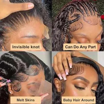 24 Inch Loose Wave Lace Front Wigs Human Hair 200% Density 13x4 HD Transparent Loose Deep Wave Lace Frontal Wigs Human Hair 12A Glueless Lace Front Wigs Human Hair Pre Plucked with Baby Hair for Women