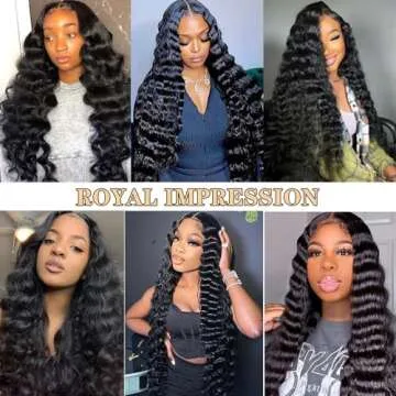24 Inch Loose Wave Lace Front Wigs Human Hair 200% Density 13x4 HD Transparent Loose Deep Wave Lace Frontal Wigs Human Hair 12A Glueless Lace Front Wigs Human Hair Pre Plucked with Baby Hair for Women