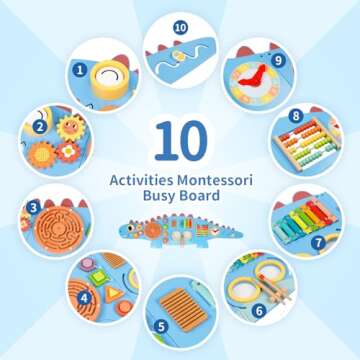 Explore OOOK Dinosaur Sensory Wall Panel for Kids