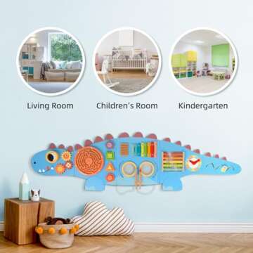 Explore OOOK Dinosaur Sensory Wall Panel for Kids